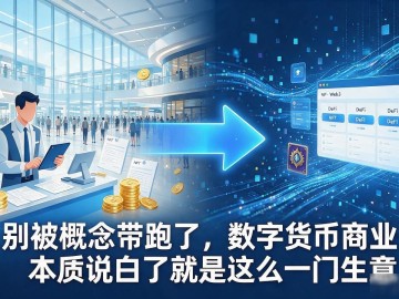 别被概念带跑了，数字货币商业本质说白了就是这么一门生意
