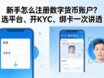 新手怎么注册数字货币账户？选平台、开KYC、绑卡一次讲透