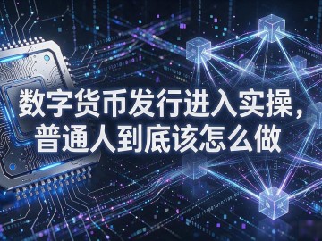 数字货币发行进入实操，普通人到底该怎么做