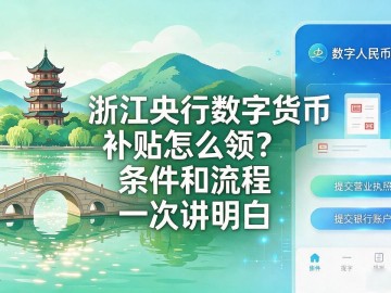 浙江央行数字货币补贴怎么领？条件和流程一次讲明白