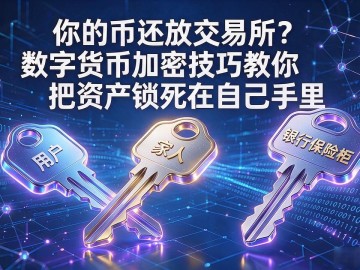 你的币还放交易所？数字货币加密技巧教你把资产锁死在自己手里