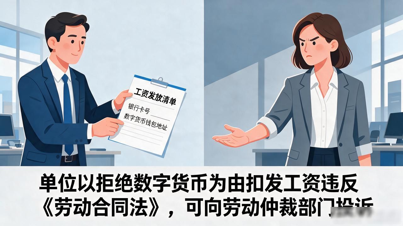 单位强制发薪数字货币处理_数字人民币使用法律规定_拒绝数字货币合法吗