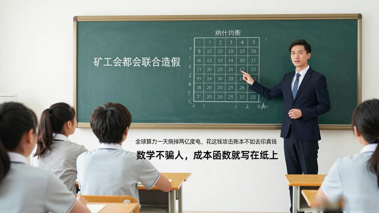 区块链博弈论与纳什均衡分析_高中数学视角下的比特币工作量证明原理_数学老师讲数字货币