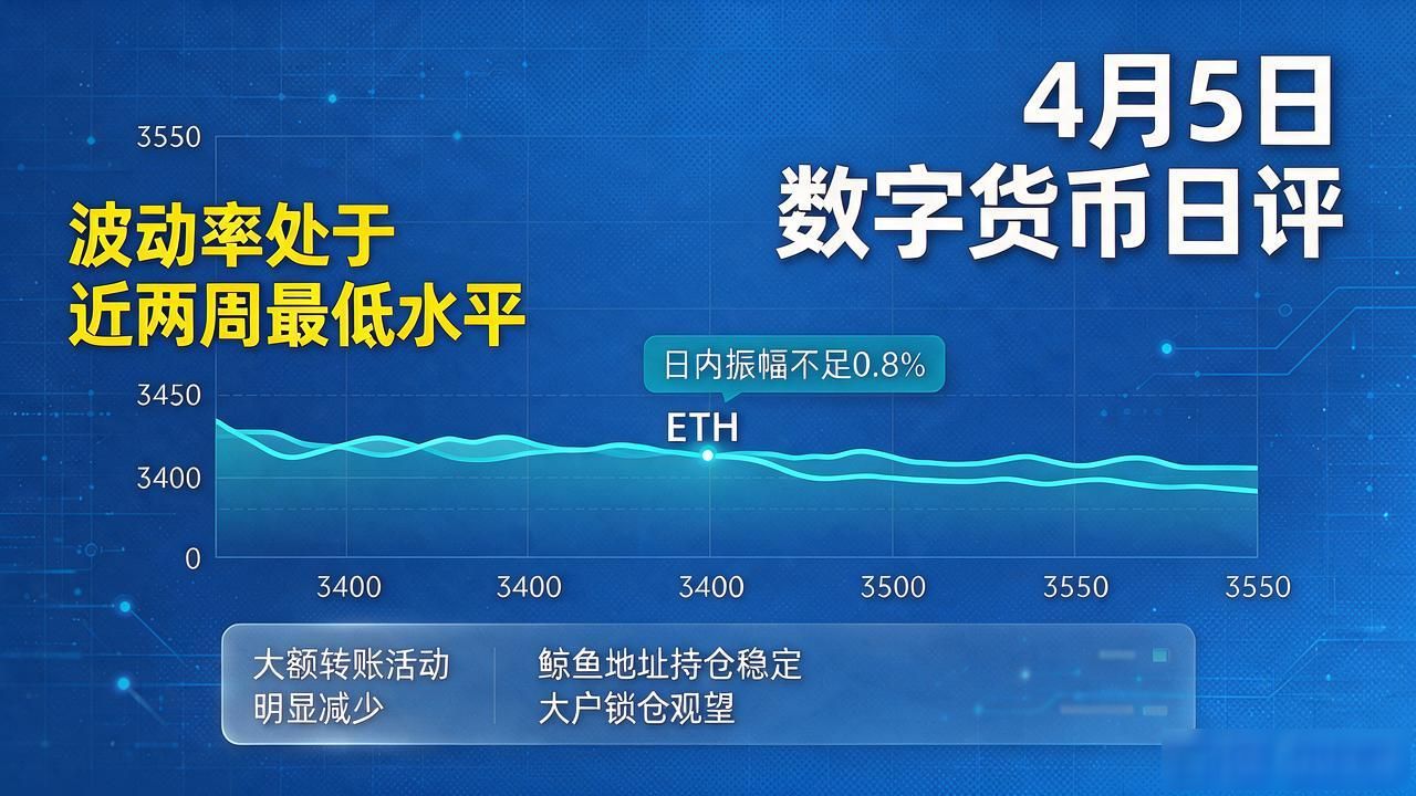 0405数字货币日评_ETH窄幅盘整3400至3550美元区间预测_BTC关键支撑位67000美元走势分析