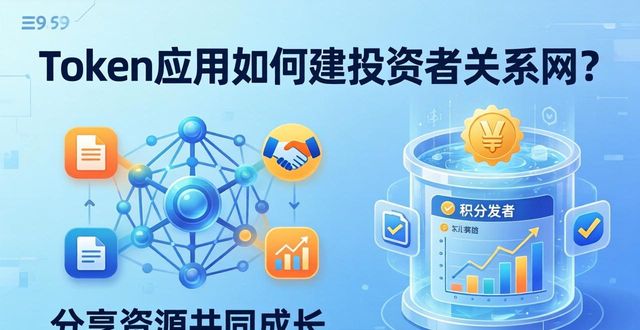 Token应用如何建投资者关系网？分享资源共同成长