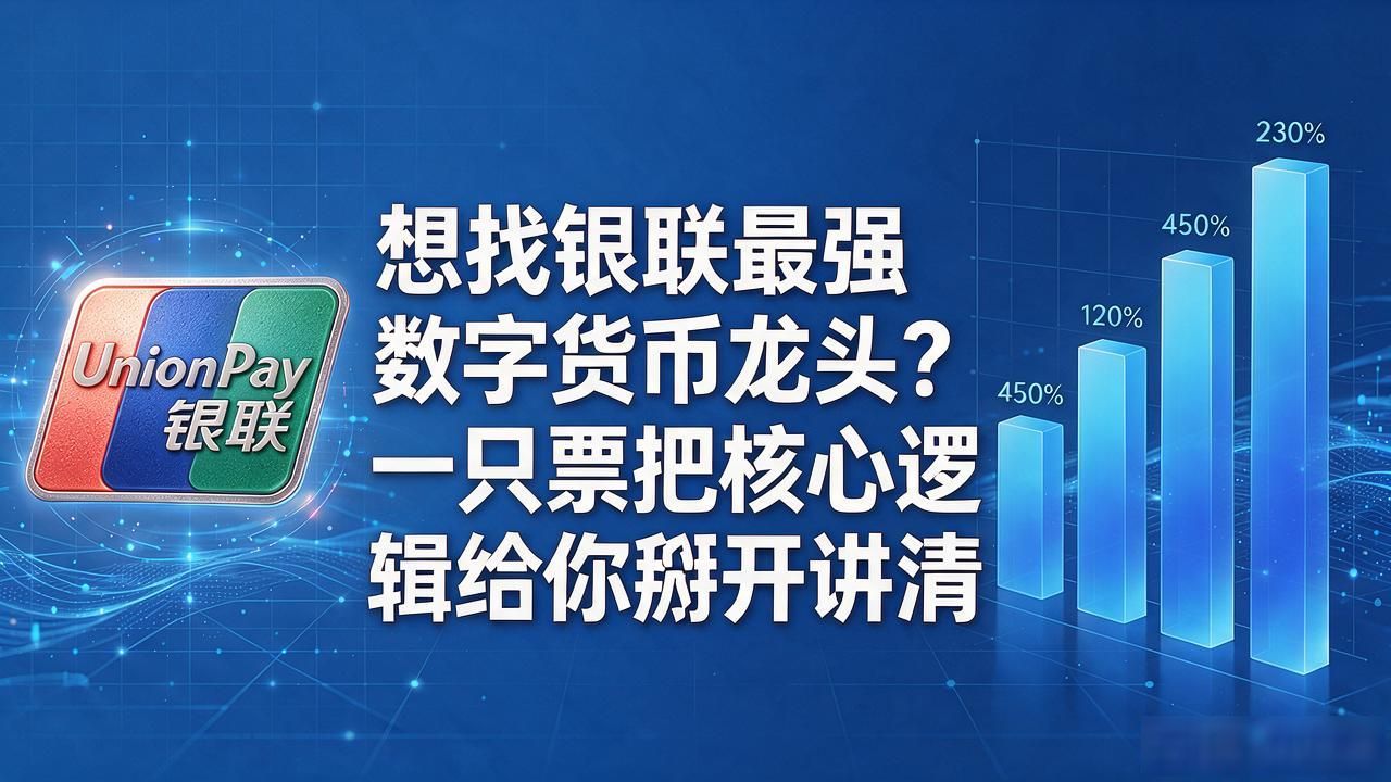 数字人民币清算通道核心运营方_银联数字货币龙头标的_银联最强数字货币龙头
